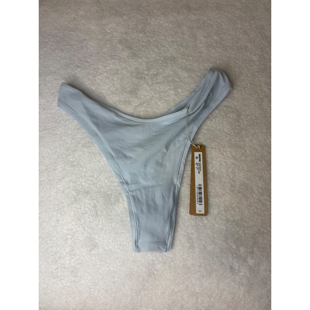 SKIMS Fits Everybody Dipped Front Thong Opal Blue PN-DTH-2027 XL NWT